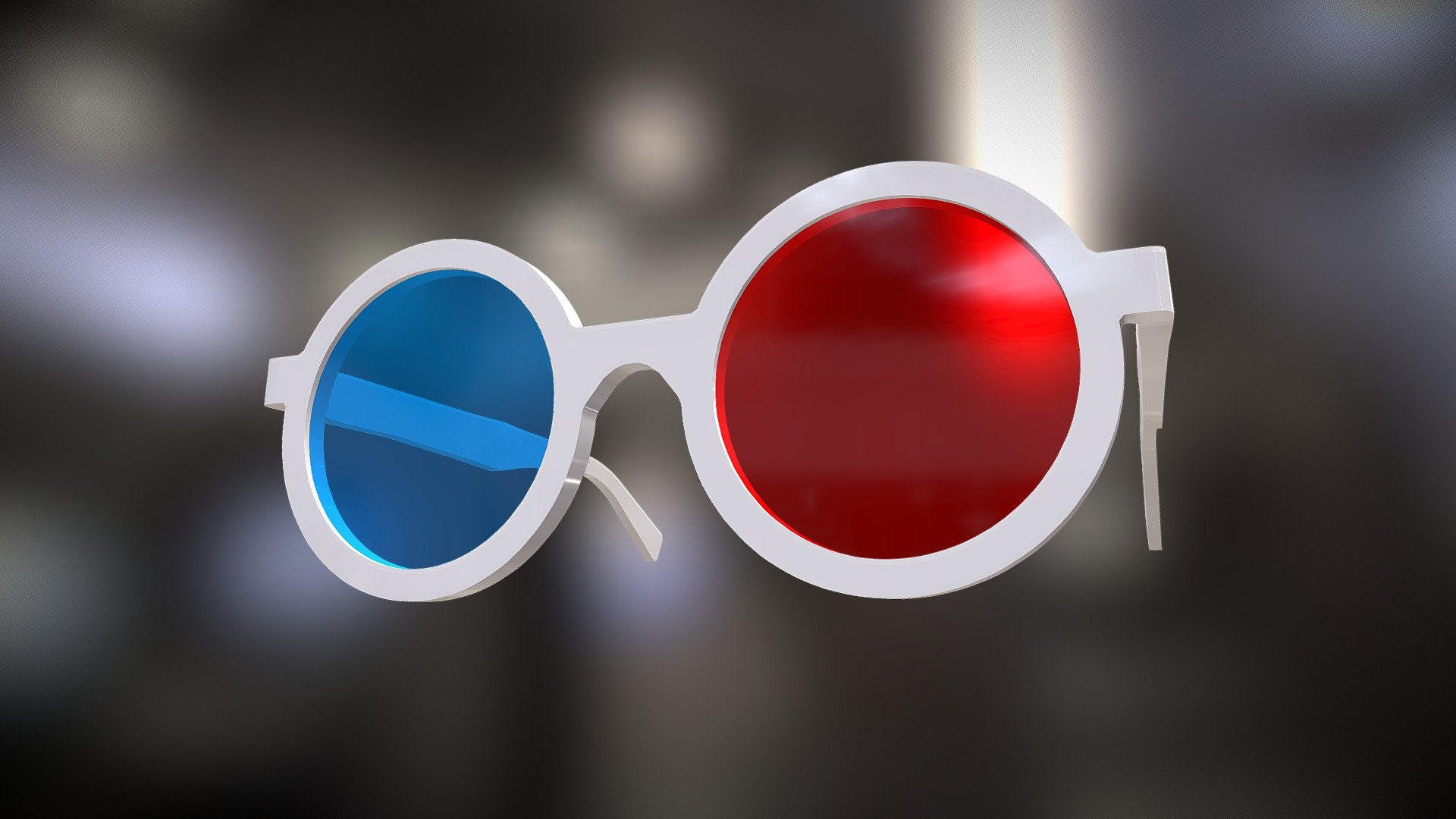 Round 3D Glasses - Buy Royalty Free 3D Model By AnshiNoWara [759d77f ...