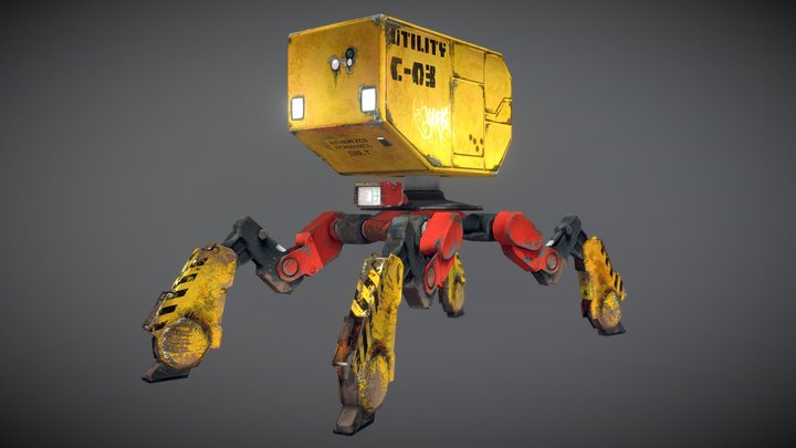 Utility Mech 3D Model