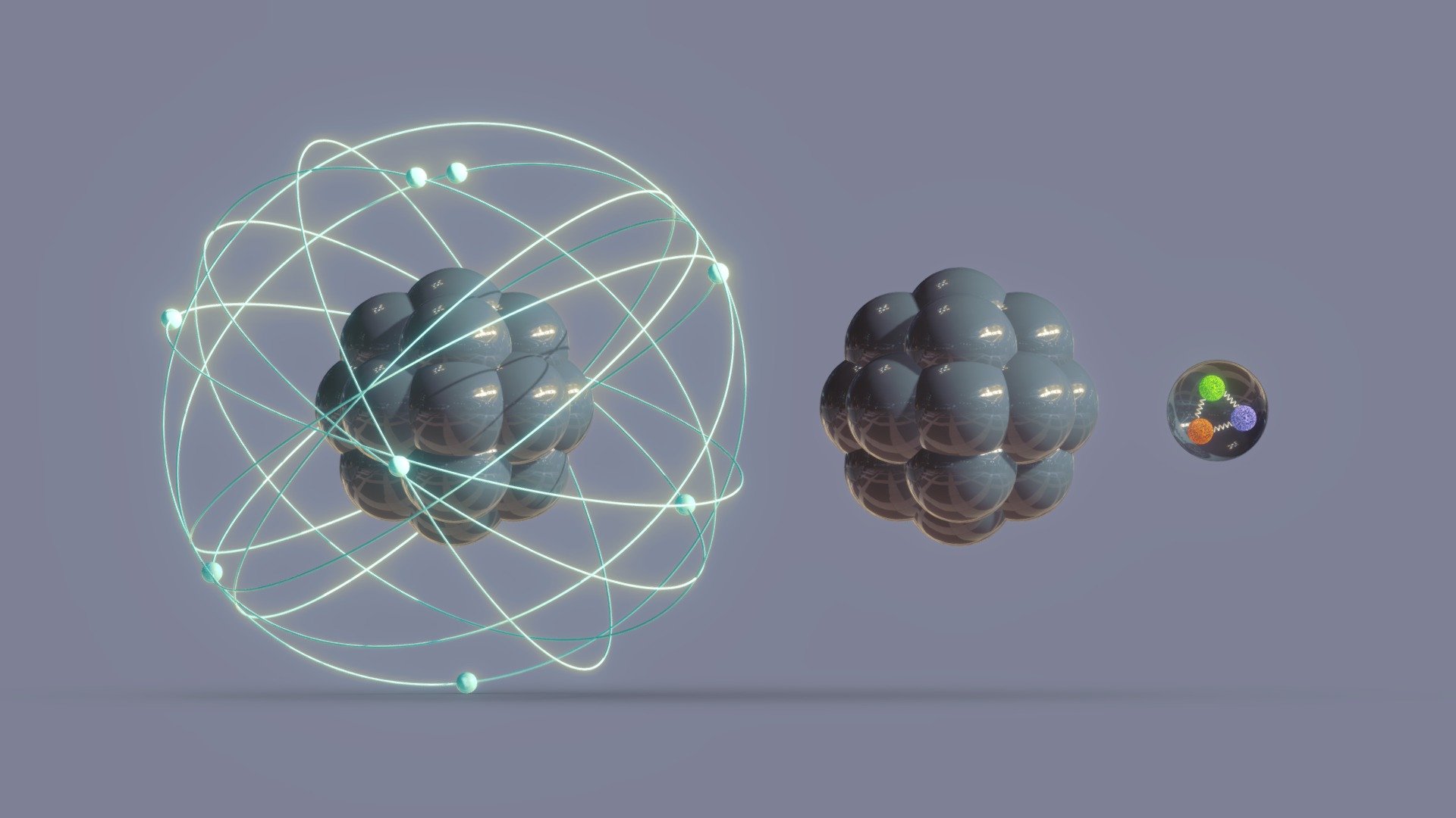 Atom, Nucleus And Quarks - Buy Royalty Free 3D Model By PARSONSARTS ...