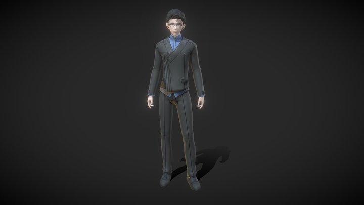 Anime Man 1 3D Model