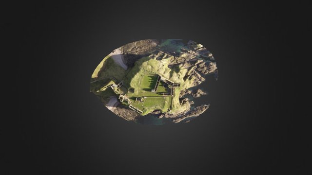 Dunnottar Castle 3d Mesh 3D Model