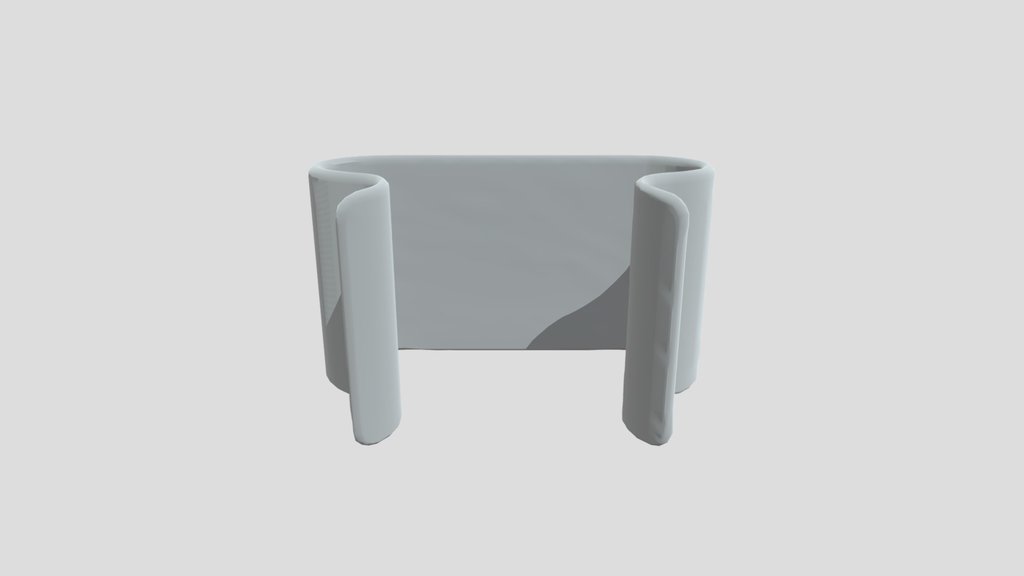 White U-Shaped Clip