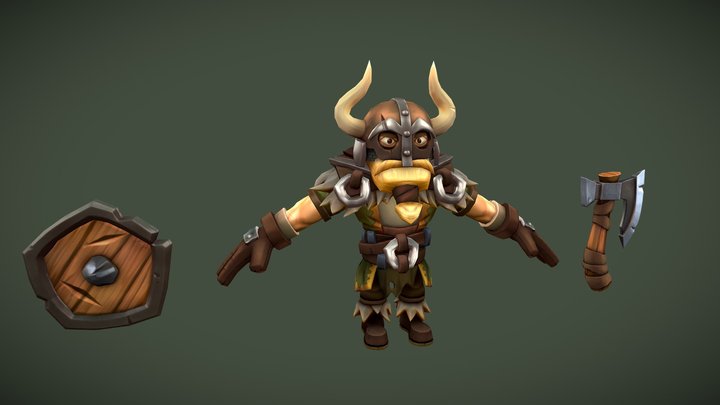 Viking Warlord 3D Model