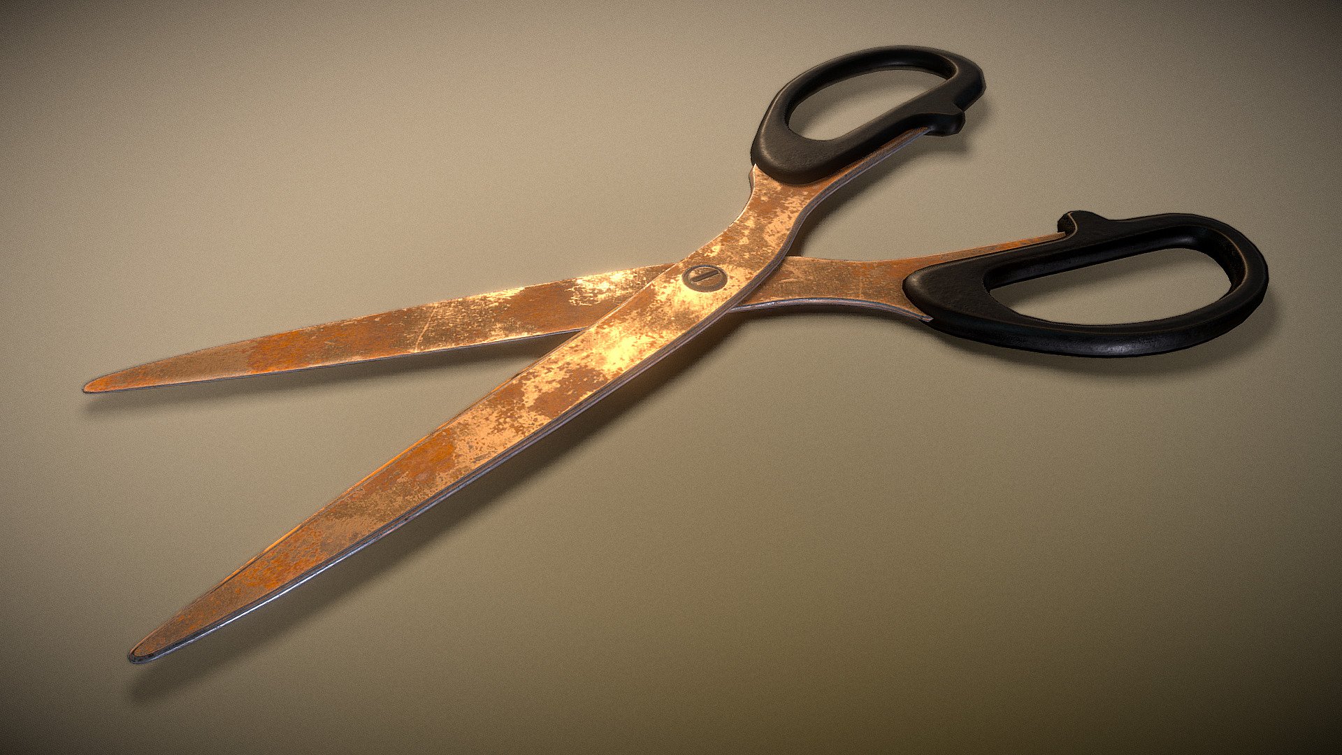 Scissors Rigged And Animated Rusty Version