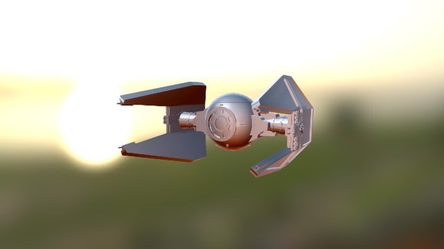 Tie-interceptor 3D Model