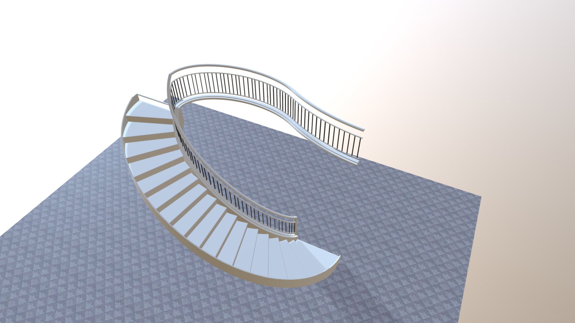 bates stair modified 5 15 2018 - 3D model by TheStairwayShop [75a3a62 ...