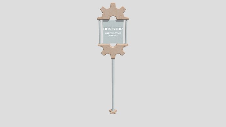 SteamPunk inspired Bussign 3D Model
