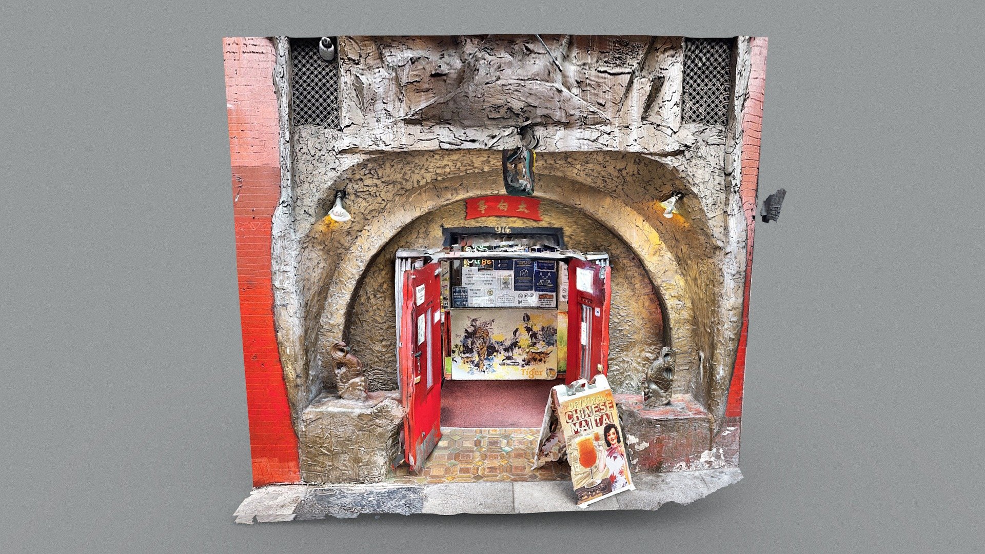 Chinatown restaurant entrance