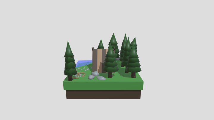 1IGP18_E_ Vancompernolle_ Daan_ Simple Scene 3D Model