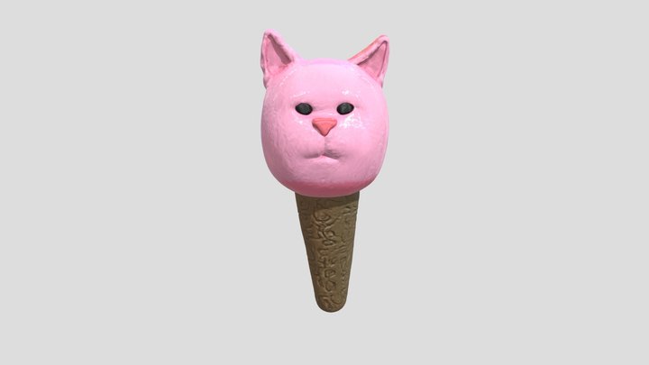 Feline Delight Cone 3D Model