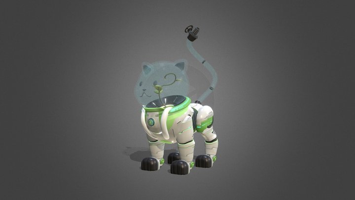 Cat photosynthesis 3D Model