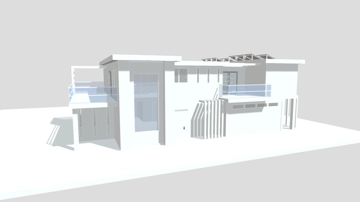 Modern House  (Sketchup) 3D Model