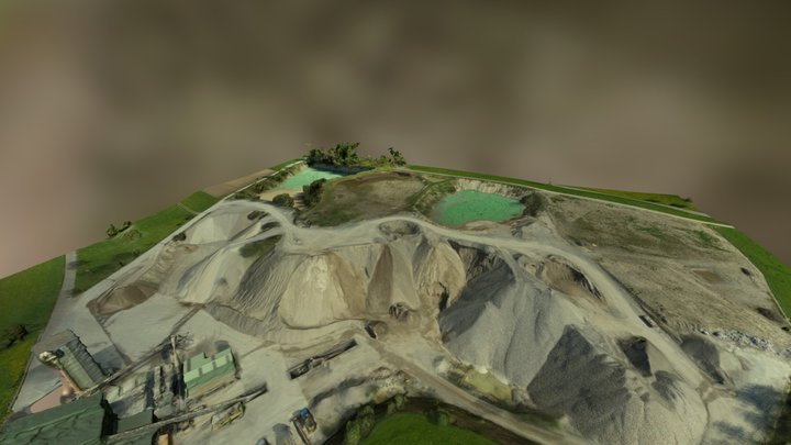 flooded gravel pit by hd-luvitec 3D Model