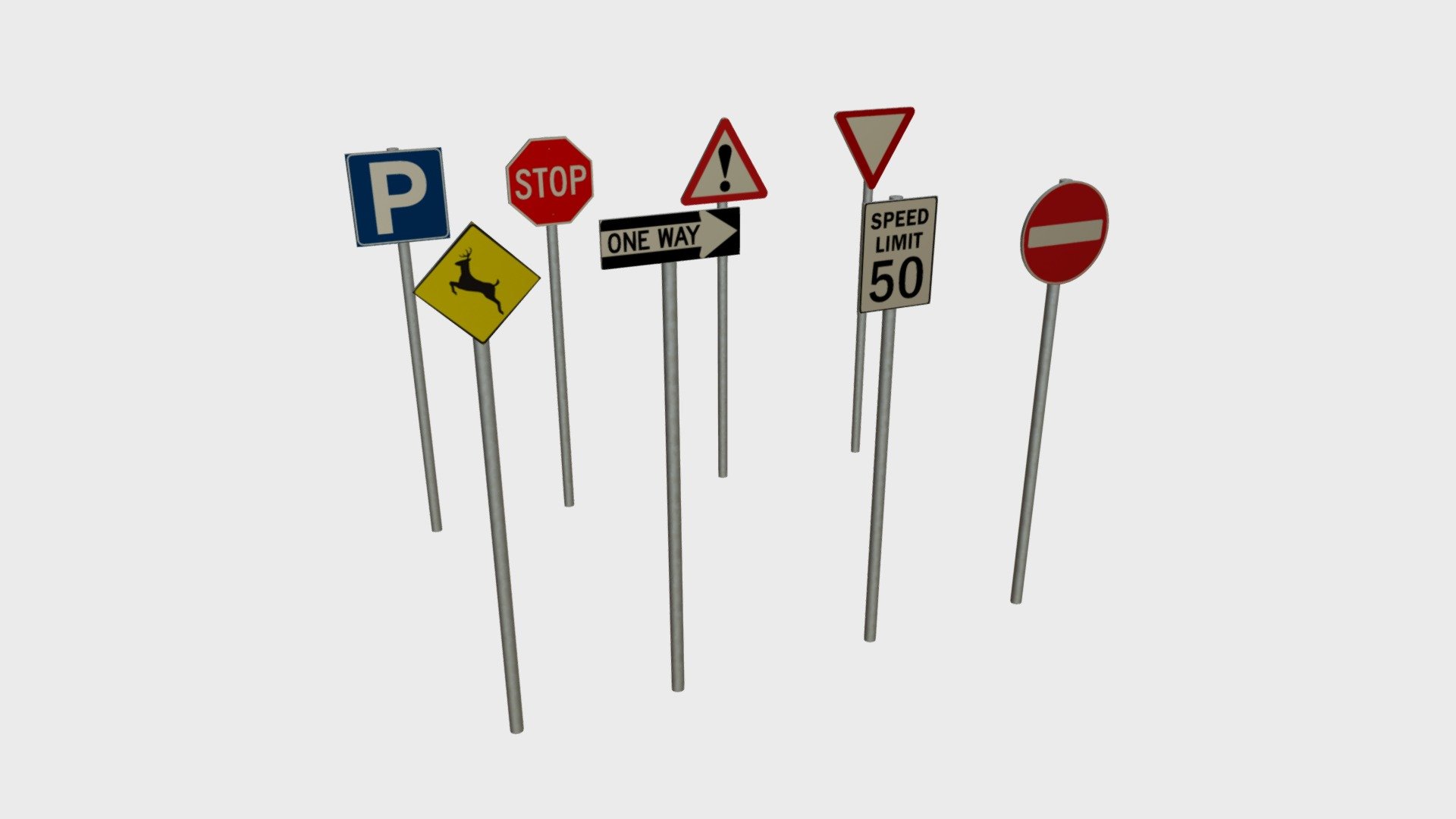 Traffic signs pack