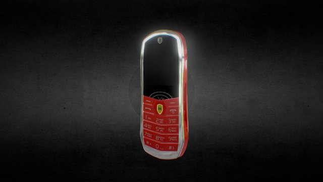 Maxvi phone J2 Red 3D Model