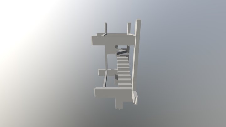 SILVINO - Escada Plissada em Leque 3D Model