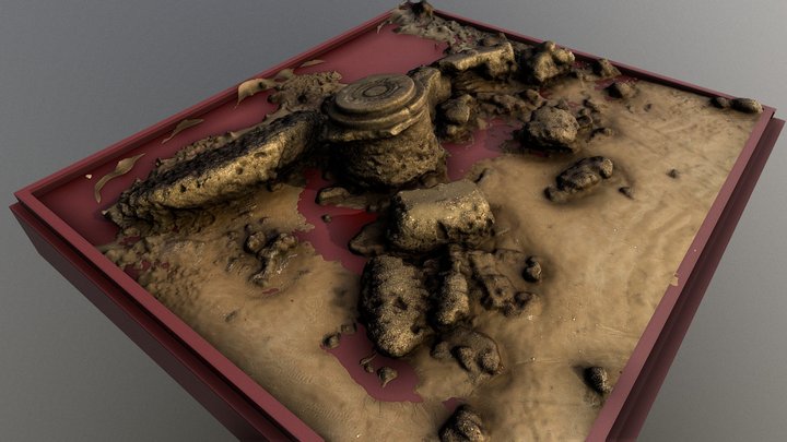 Artillery Post from Spanish Civil War 3D Model