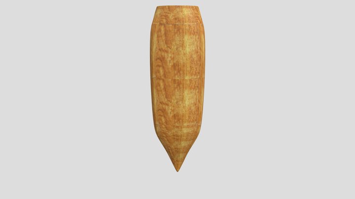 A Row Boat 3D Model