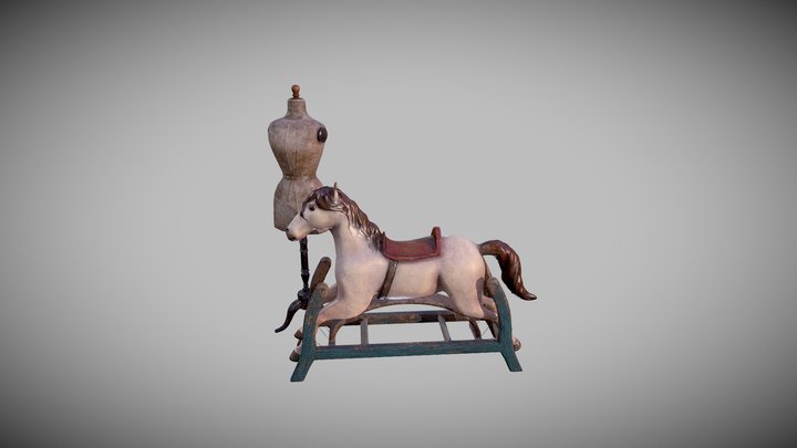 Manekin and Horse 3D Model