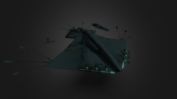 Drifter Dreadnought - Mashup Prototype 3D Model