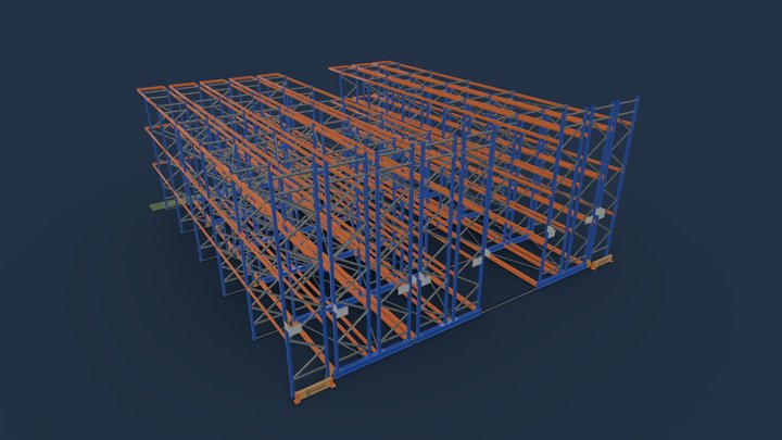 Rayonnages Mobile 3D Model