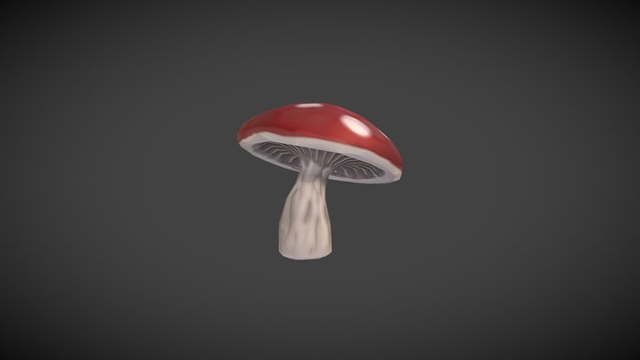 Stylized Mushroom 3D Model