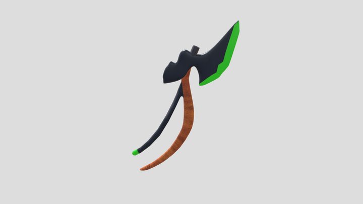Sci-fi Halberd 3D Model