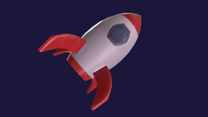 Little Rocket 3D Model