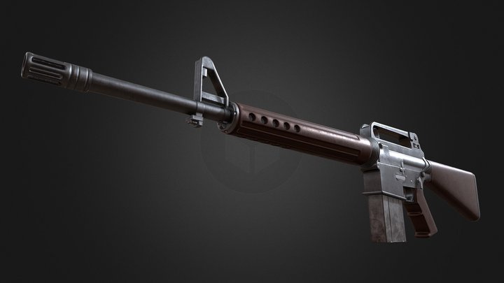 AR Rifle 10 3D Model