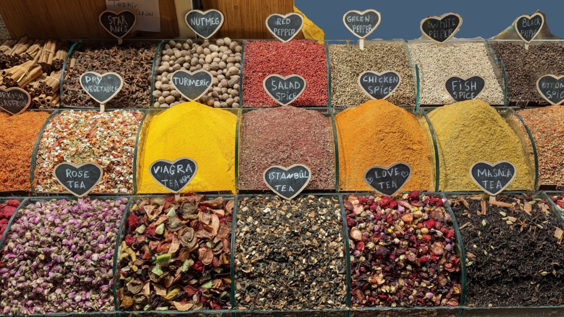 Istanbul Spice Stand in the egyptian bazaar