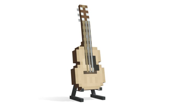 Fender Acoustic Guitar 3D Model