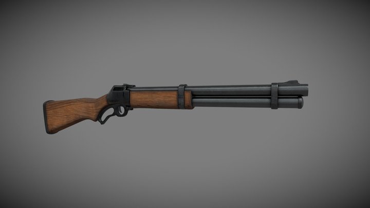 Shotgun single barrel 3D Model