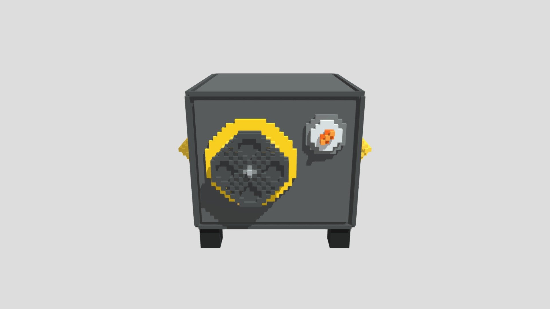 Low Poly Safe Box - Addon for Mystical Room