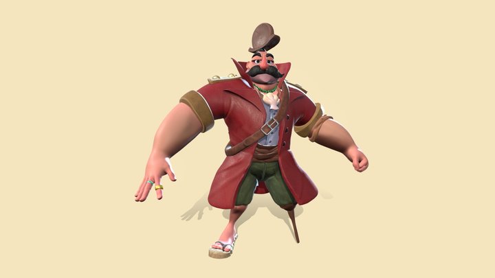 The Mighty Pirate 3D Model
