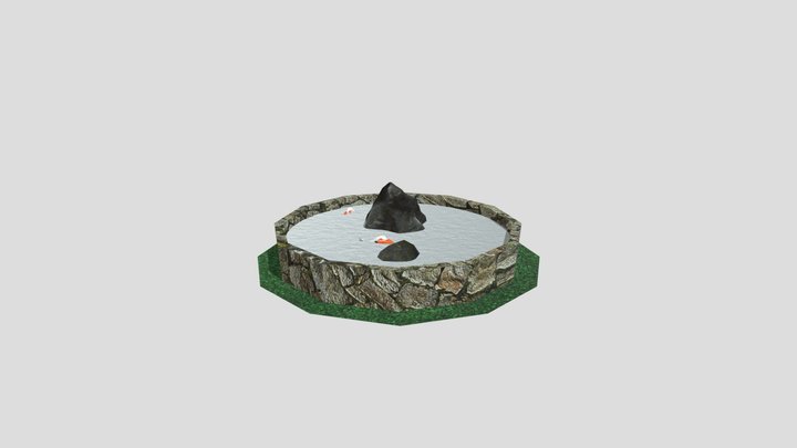 Koi Pond 3D Model