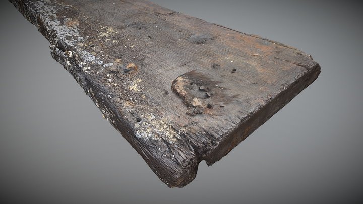 Double Dutch inner oak strake (NCN 34303) 3D Model