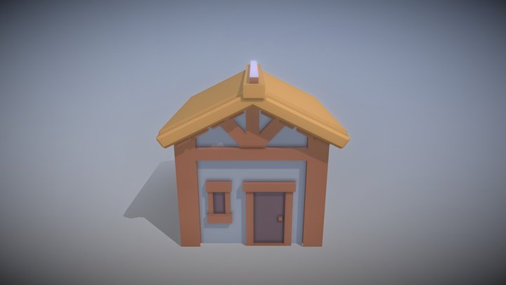 Low poly House 1 3D Model