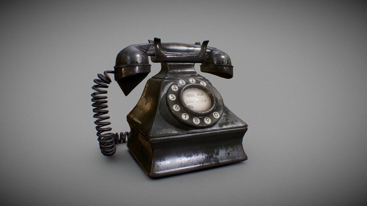 Vintage telephone 3D Model