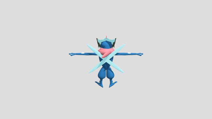 ash greninja 3D Model