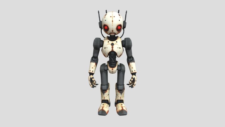 terrifying  humanoid robot 3D Model