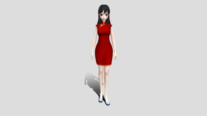 XiaoMei_MaiMeng01 3D Model