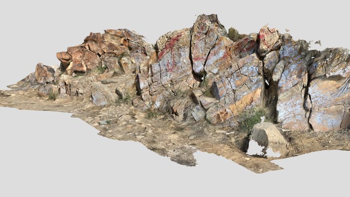Petroglyph Park Vandalism 3D Model