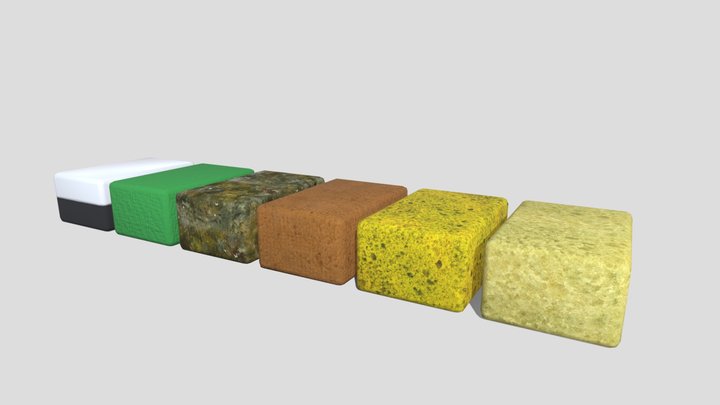 Dish Sponge - 3D Model by Grishmanovskij Anton