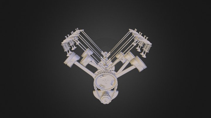 11_18_14_Engine_LwPly 3D Model