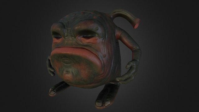 Grumpy midget orc 3D Model