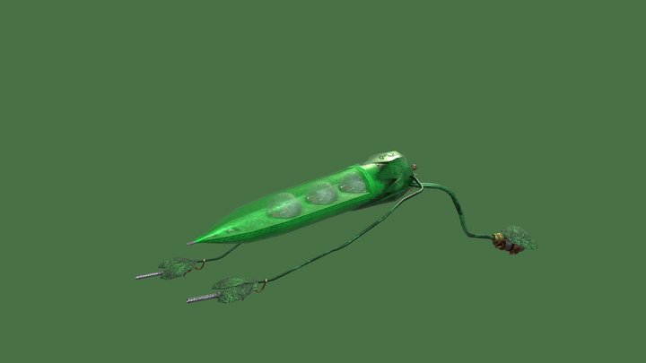 Flying warship 3D Model