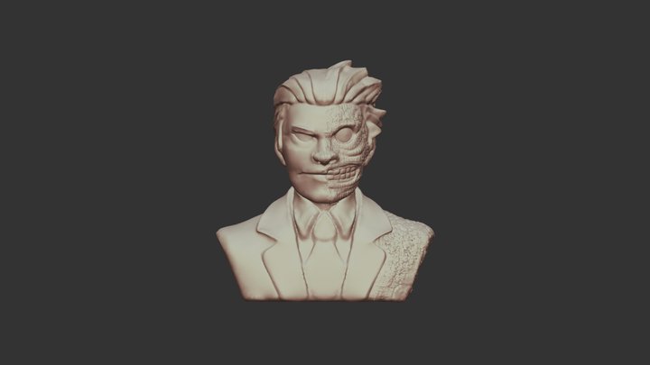 Two Face 3D Model