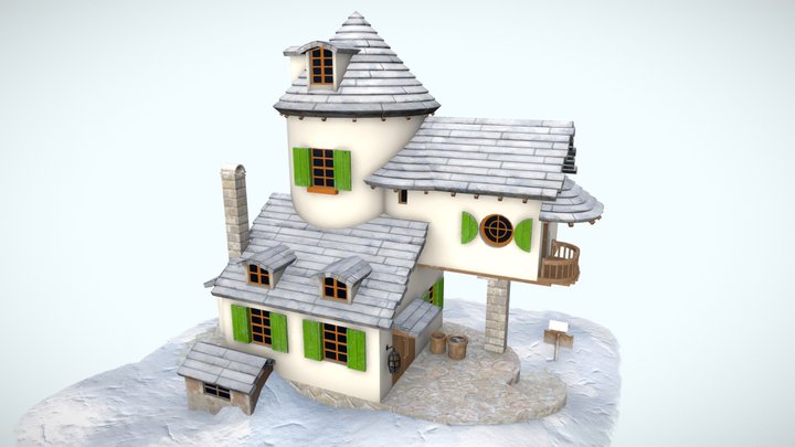 The Seven Dwarves' House 3D Model
