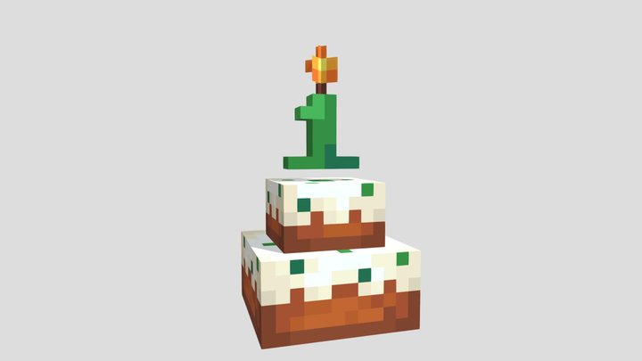 Birthday cake 1 3D Model