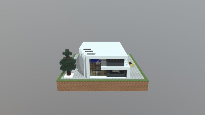 Minecraft Modern House 3D Model